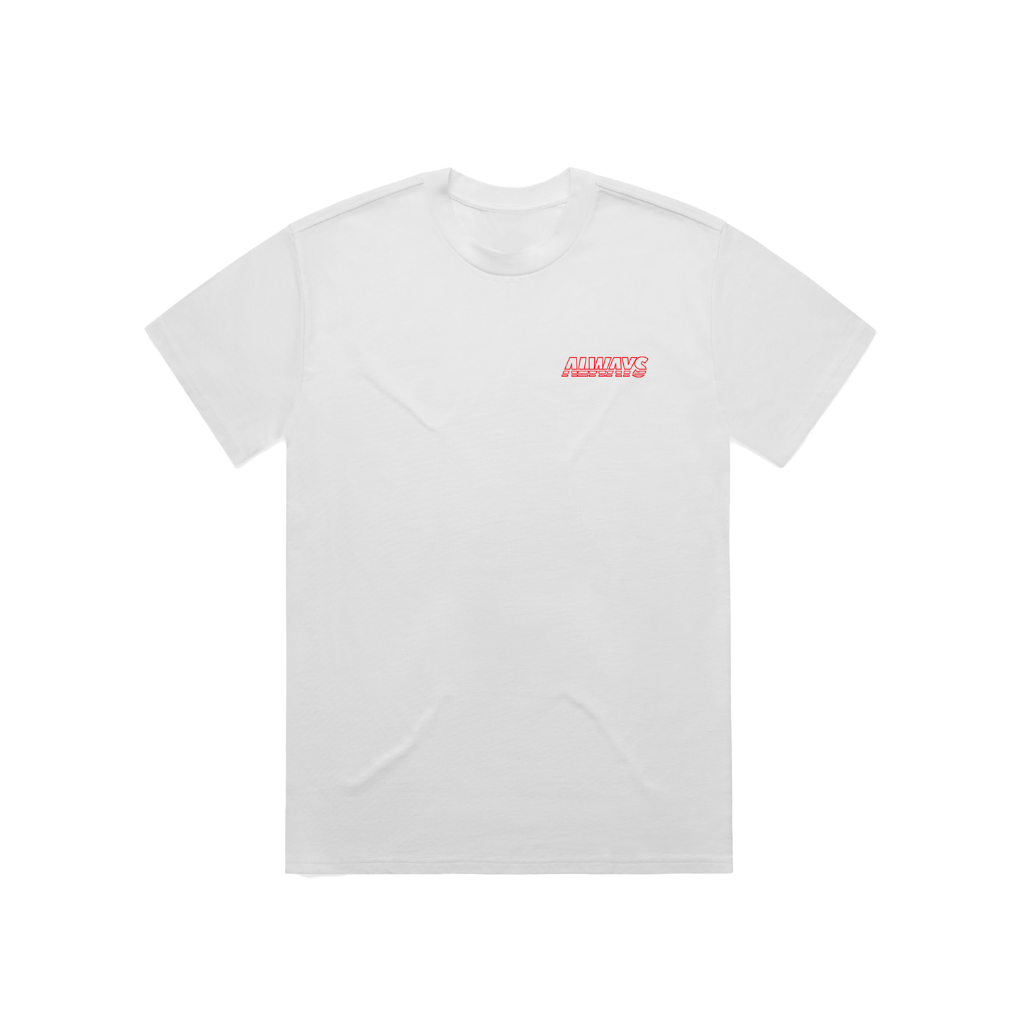 Always Sports Logo - White/Red