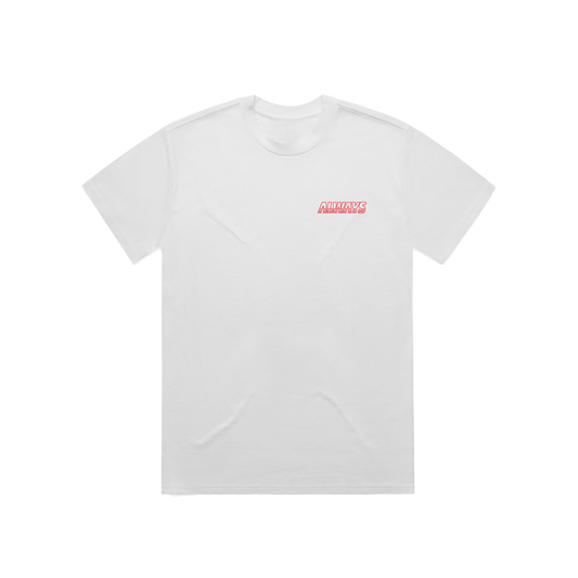 Always Sports Logo - White/Red