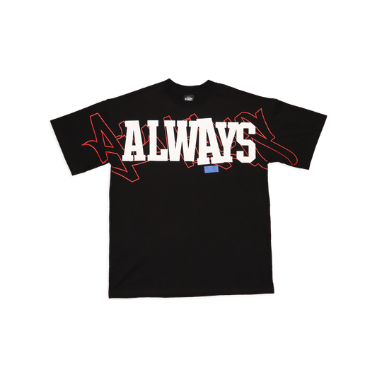 Always Double Up T-Shirt (Black)